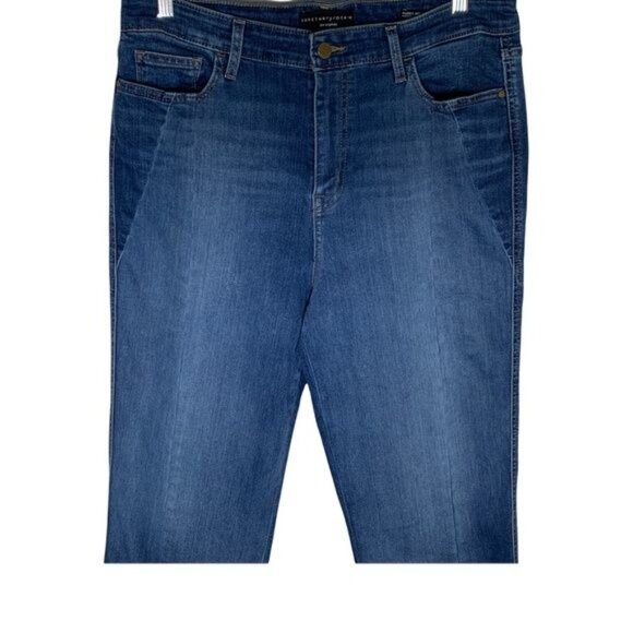 Sanctuary Denim Crop Jeans Womens 32 High Rise Modern Straight Blue - Picture 3 of 13